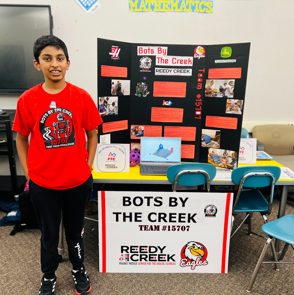 FTC student presenting at RCES STEAM night